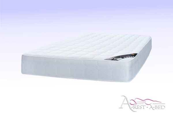 Bride & groom pristine white wedding mattress